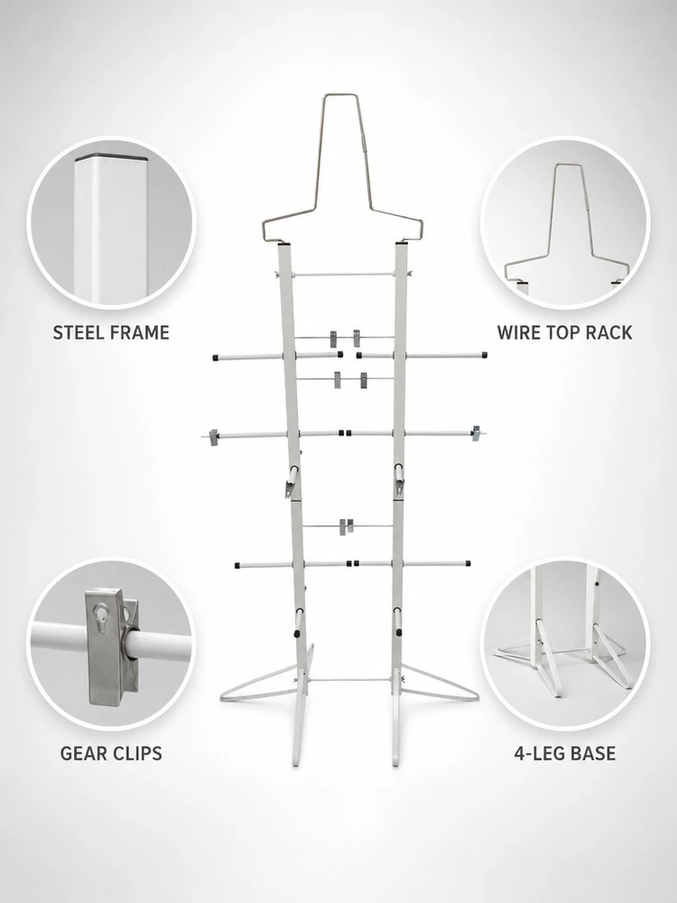 Metal Hockey Gear Drying and Storage Rack